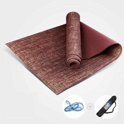 Tapis De Yoga Lin & PVC - Anti-dérapant - Sangle + Sac - 7 Couleurs - top-zen