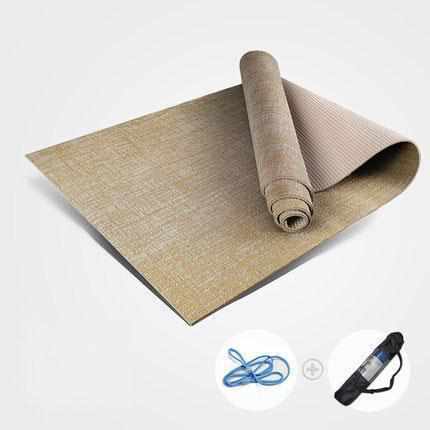 Tapis De Yoga Lin & PVC - Anti-dérapant - Sangle + Sac - 7 Couleurs - top-zen