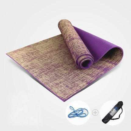 Tapis De Yoga Lin & PVC - Anti-dérapant - Sangle + Sac - 7 Couleurs - top-zen