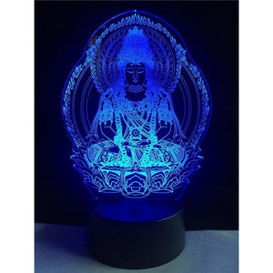  Lampe Bouddha - lampe zen 3d 